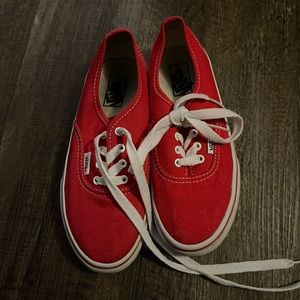 Kids Youth Red Vans